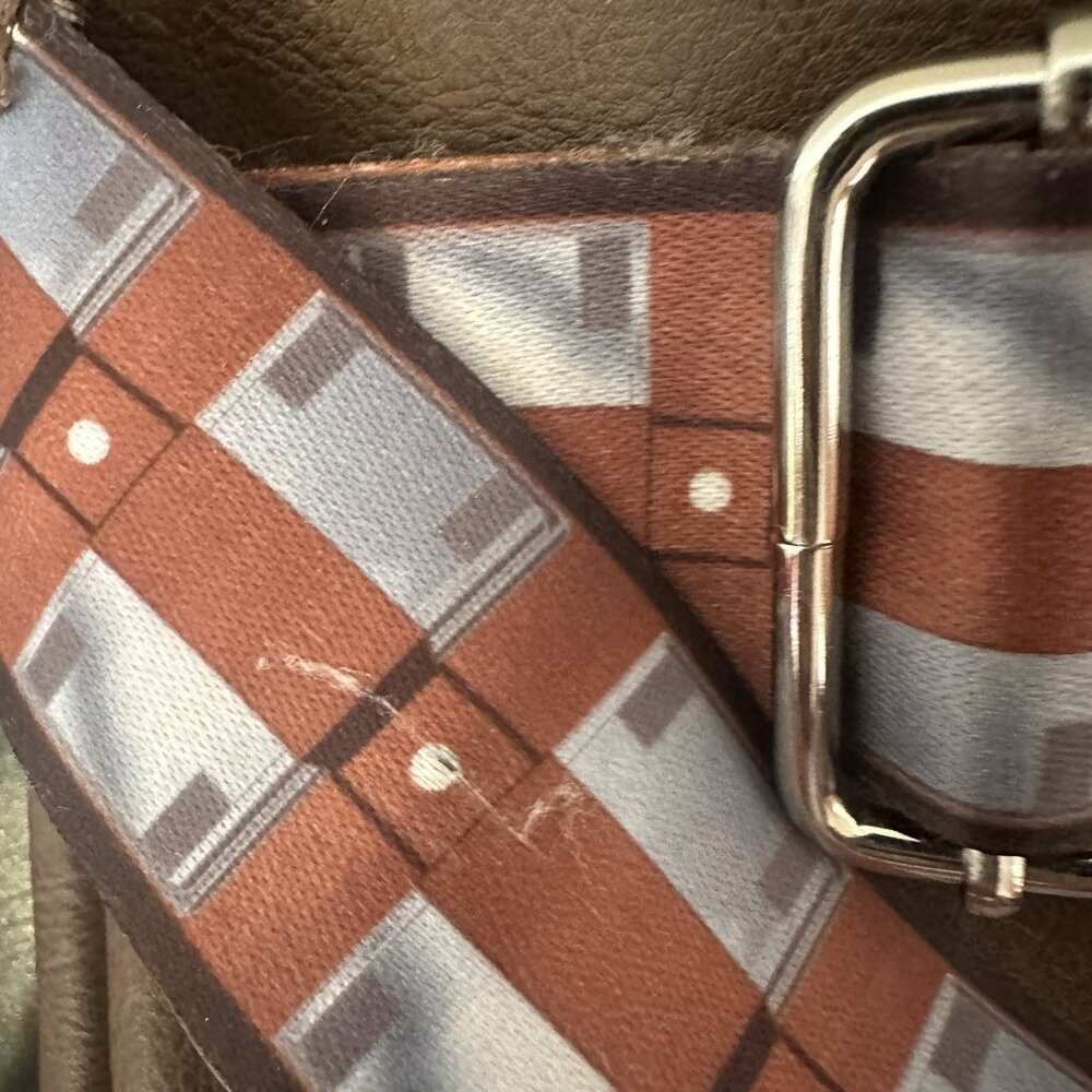 Disney Parks Star Wars Chewbacca Tablet Bag  Chewys Bandolier Strap Pin Trading - Picture 13 of 13
